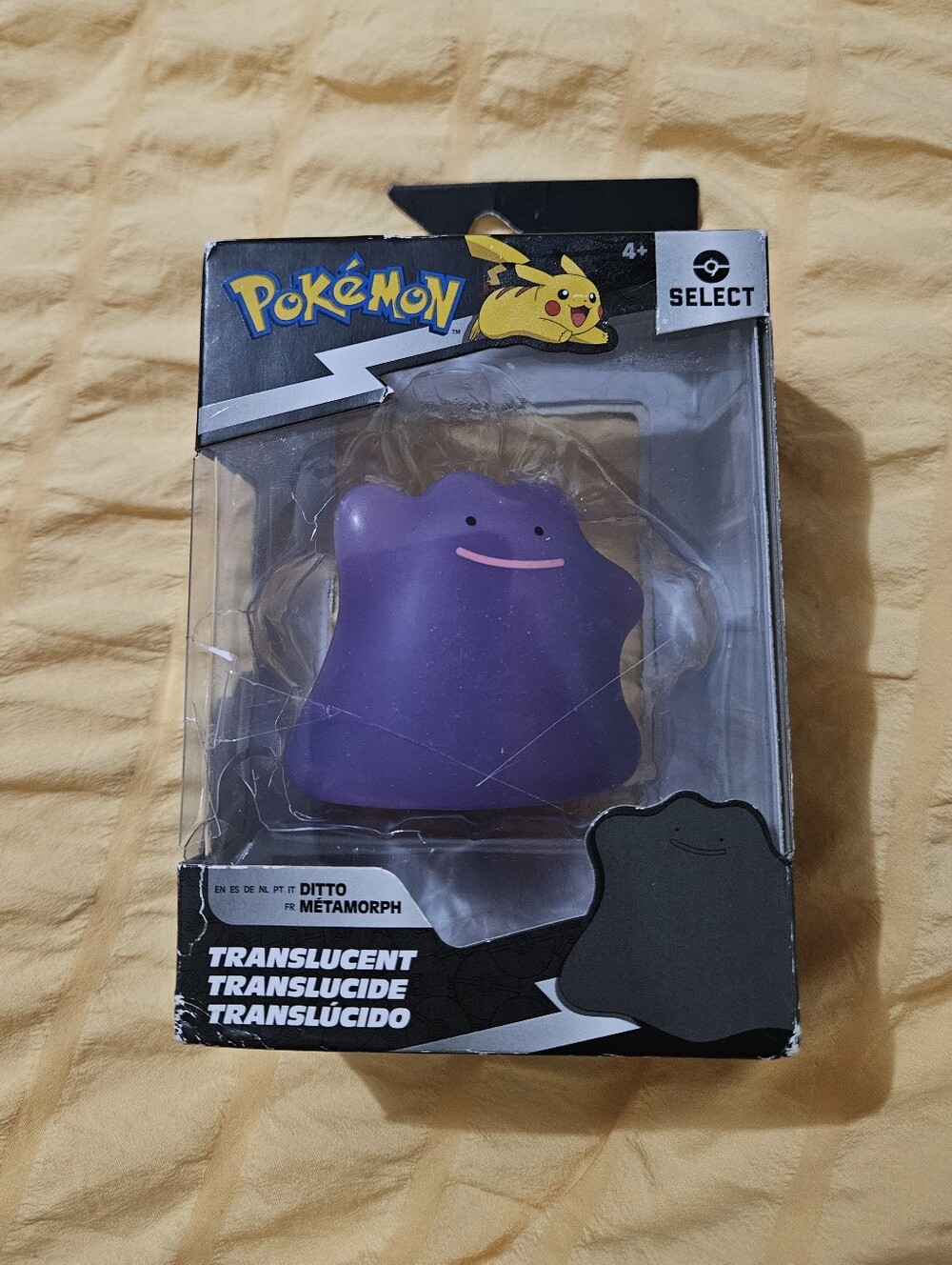 Pokemon Select Series 4 Ditto Translucent Action Figure Sealed *Crack on box*